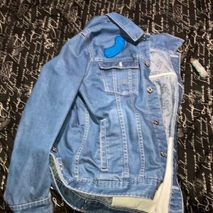 G-STAR RAW, FOR THE OCEANS JELLYFISH collection- DENIM JEAN JACKET RARE …